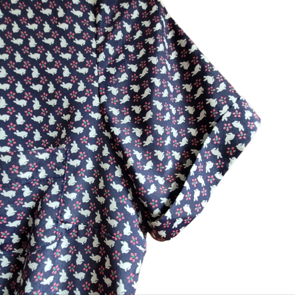Modcloth Monteau Mini Skater Blue Animal Print Dress - Picture 9 of 11